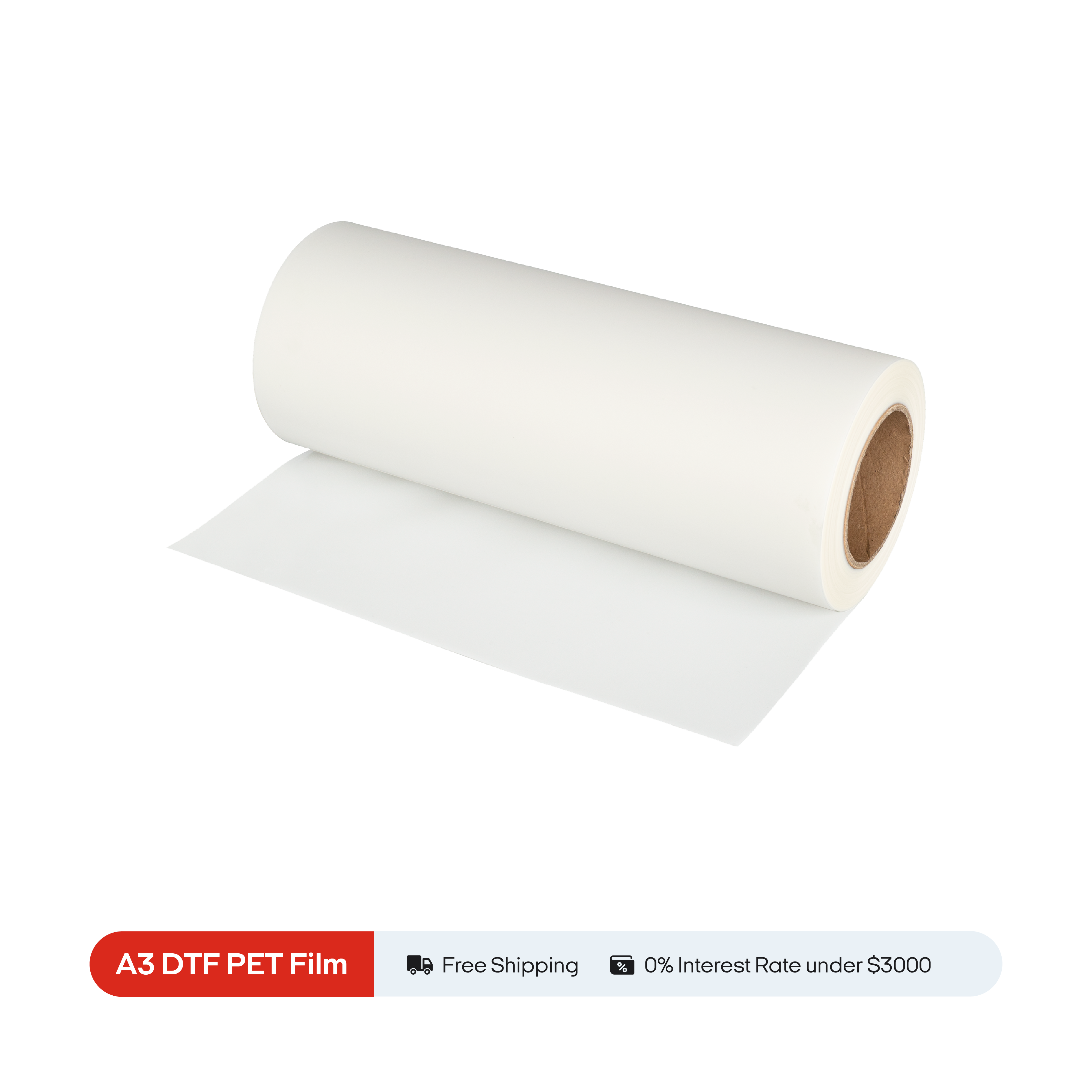 Procolored DTF Film de transfert prétraité en rouleau 13 Inch x 328 FT——adapté aux Imprimantes DTF
