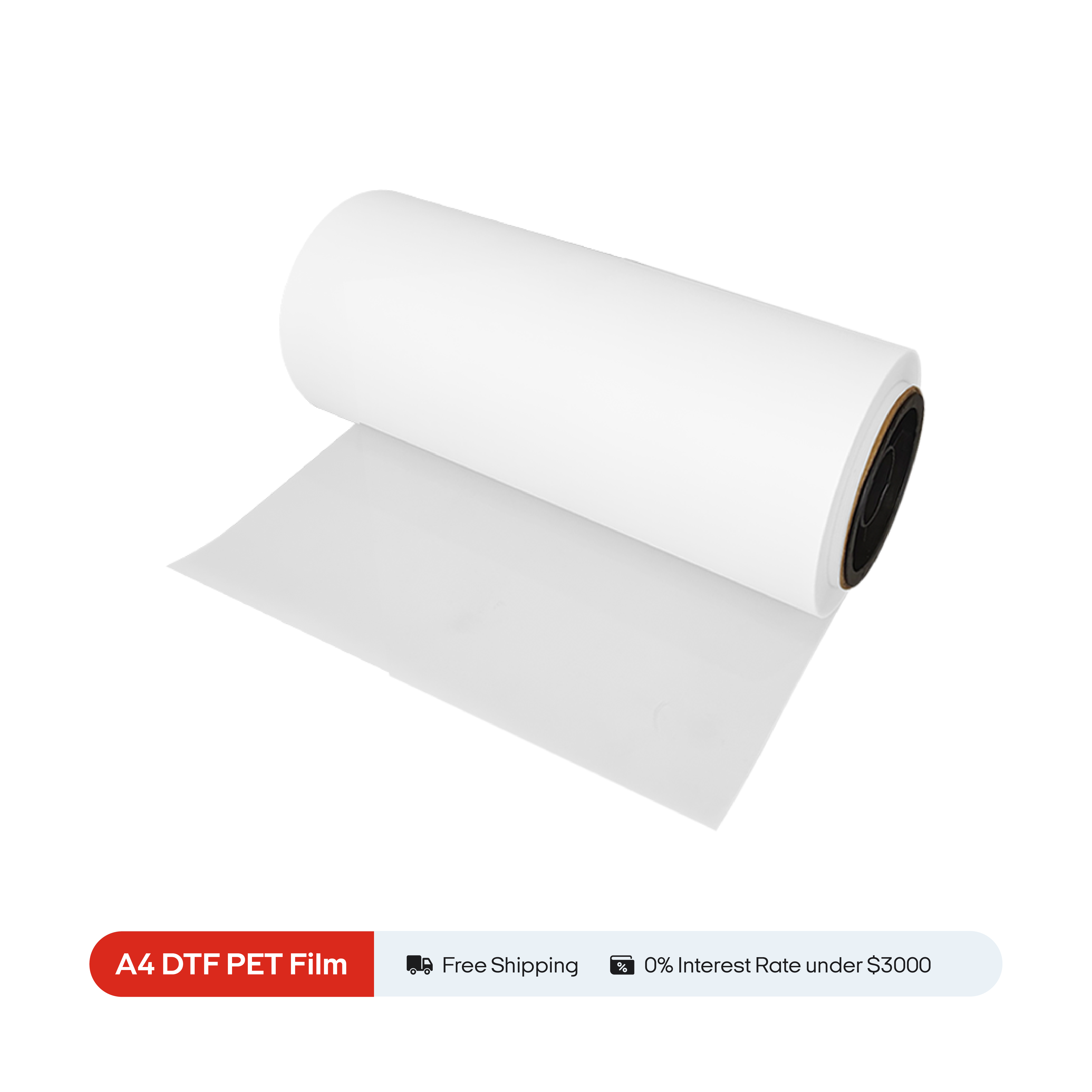 Procolored DTF Film de transfert prétraité en rouleau 8.2 Inch x 328 FT——adapté aux Imprimantes DTF A4
