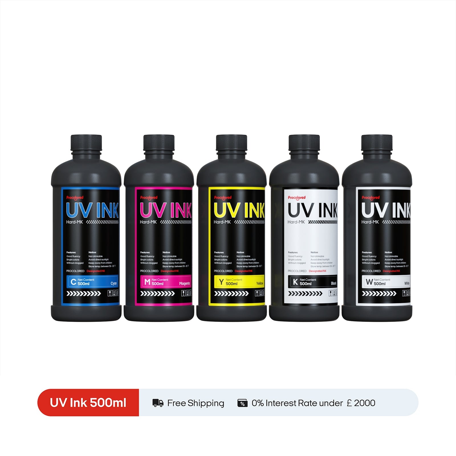 Procolored Encre pour imprimante UV 500 ml